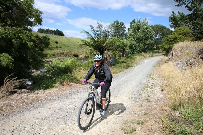 Paeroa Tours Private Full Day Ebike Tour in Karangahake Gorge happy rider